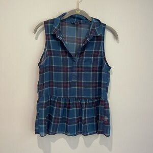 American Eagle Plaid Tank Top